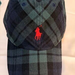 Polo by Ralph Lauren Navy Plaid Cap